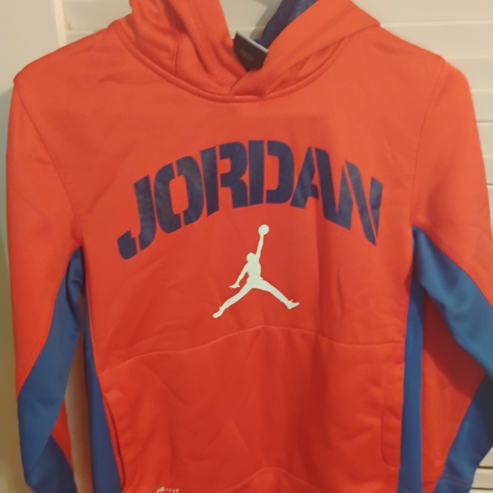 Jordan Kids' Bold Orange and Blue Sweatshirt